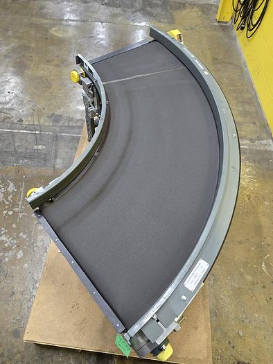 Used Transnorm 90 Degree Belted Curve Conveyor TS1500/140  27" Belt, 36" IR (#404)