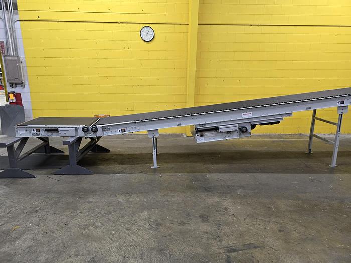 Used Intelligrated Roller Bed Incline / Decline Belt Conveyor 30.5" x 33'5" (#360)
