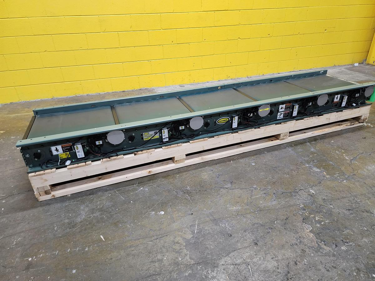 Used Hytrol RBE24EZ 24 volt Zero Pressure Accumulation Conveyor 24" x 10' (#187)