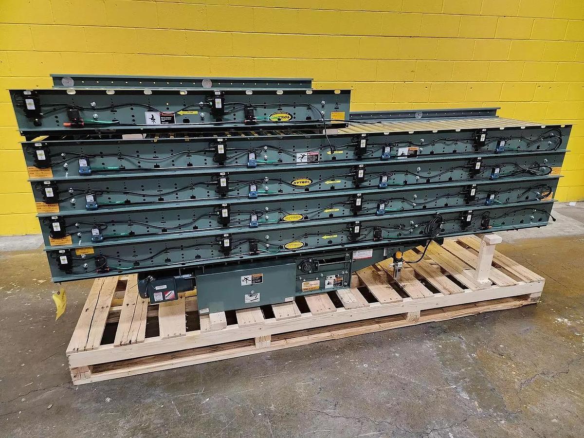 Used Hytrol ABEZ Zero Pressure Accumulation Roller Conveyor 24" x 45' (#203)