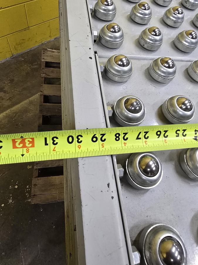 Used Hytrol Roller Ball Transfer Table Conveyor 30" x 42" (#565)