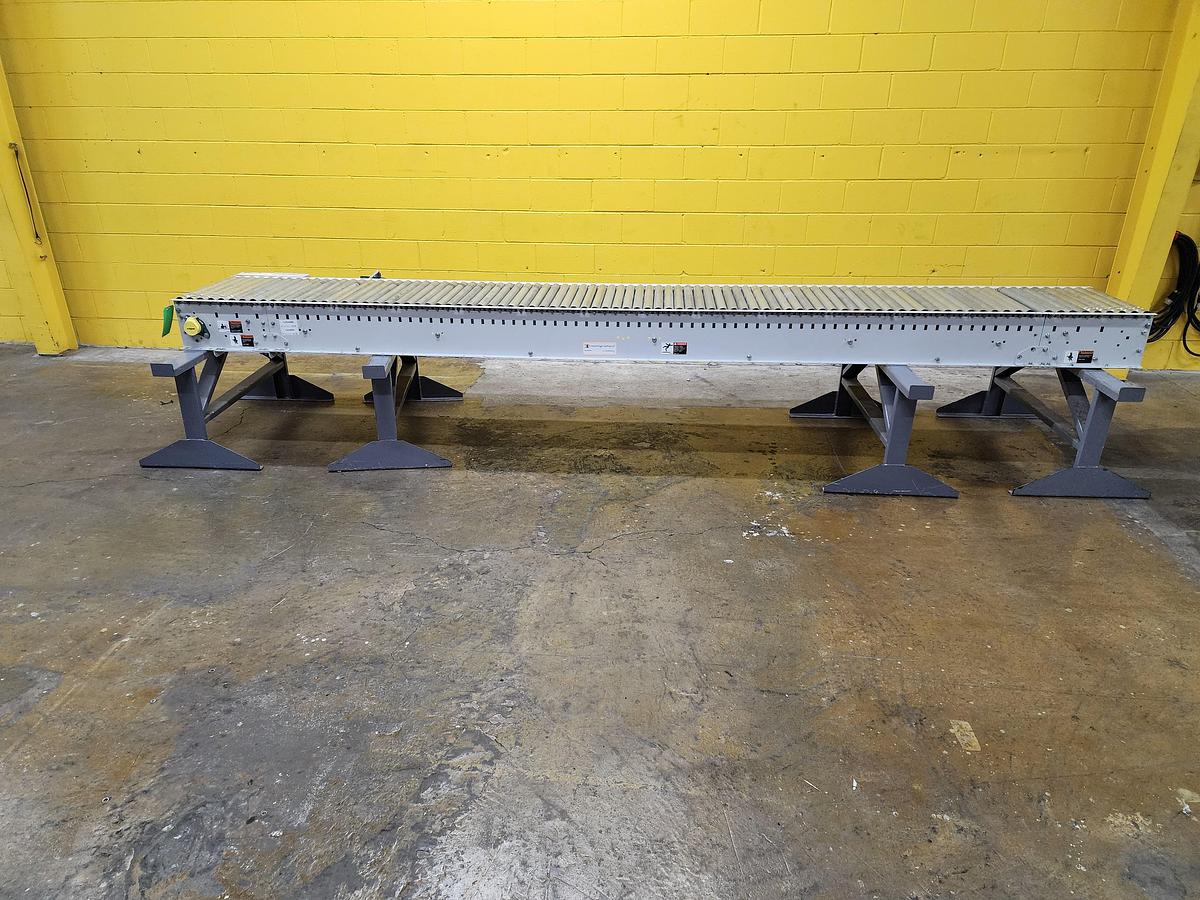 Used 2023 Intelligrated 24.5" x 15' Live Roller V-Belt Conveyor (#383)
