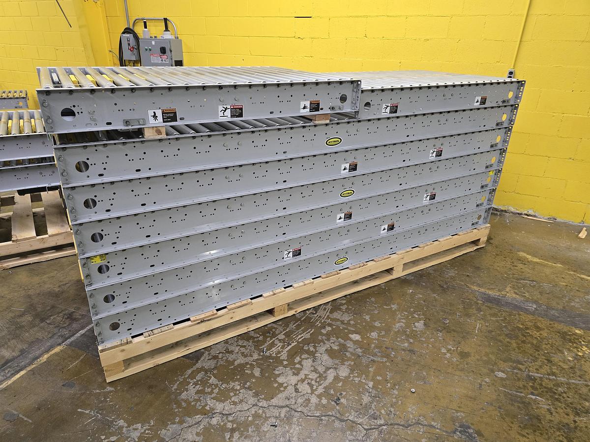 Used Hytrol ABLR Live Roller Conveyor 42" x 89'6" (#589)