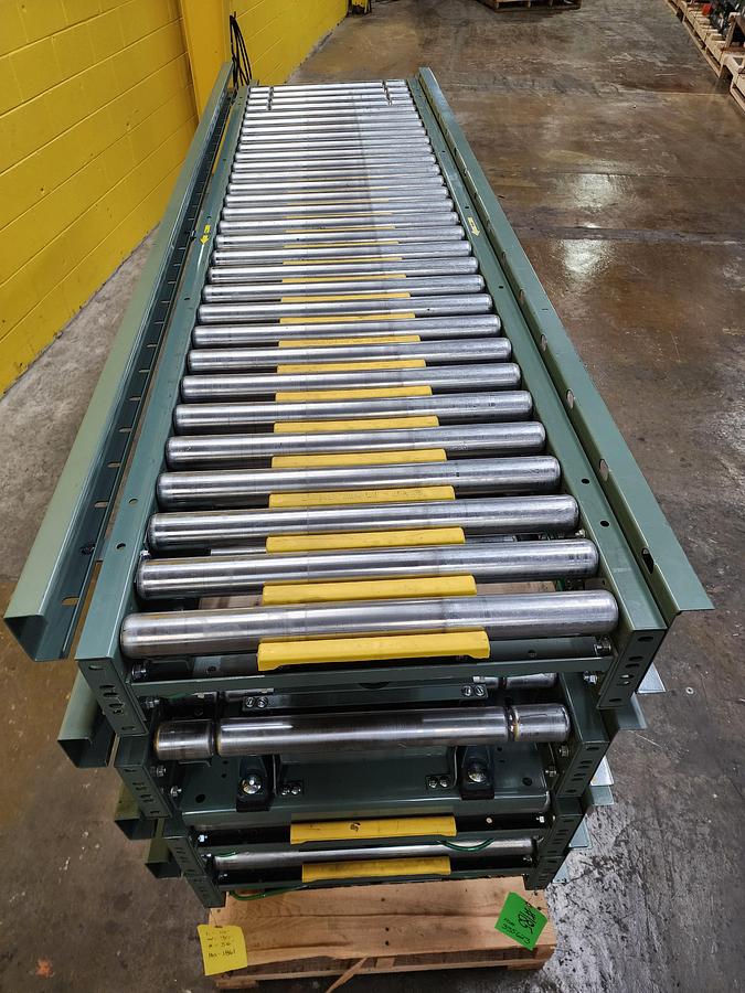 Used Hytrol ABEZ Zero Pressure Accumulation Roller Conveyor 24" x 37'6" (#185)