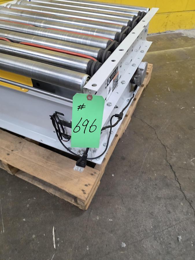 Used Hytrol 190E24EZ 24 volt 90 Degree Pop Up Divert Transfer Conveyor (#696)
