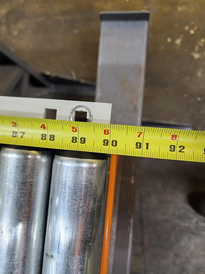 Used Intelligrated 36.5" Left Hand Powered Live Roller Spur (#389)