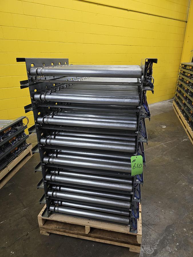 Used Intelligrated 28" x 72'6" MDR Zero Pressure Accumulation Conveyor (#610)