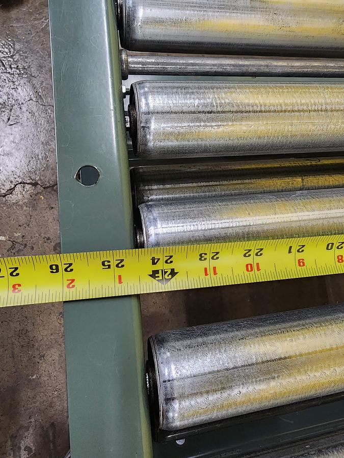 Used Hytrol 70 Degree Live Roller Curve Conveyor 30" (#33)