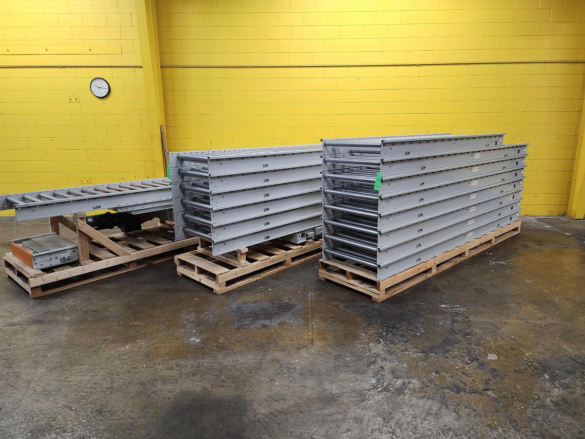 Used Intelligrated Roller Bed Belt Conveyor 28" x 180' (#343)