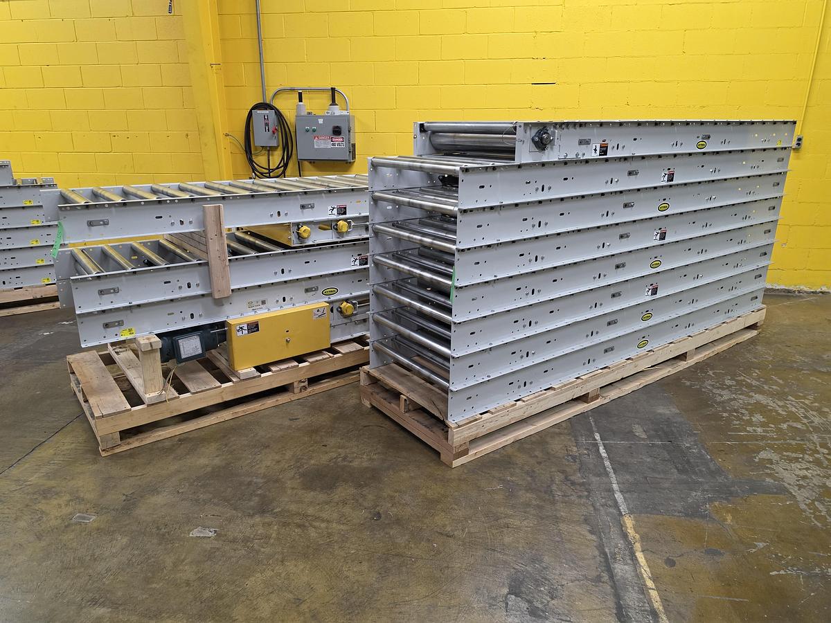 Used Hytrol Roller Bed Belt Conveyor 30" x 79' (#655)