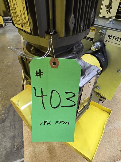 Used Transnorm 63 Degree Belted Curve Conveyor TS1500/140 V2 27" Belt, 67" IR (#403)