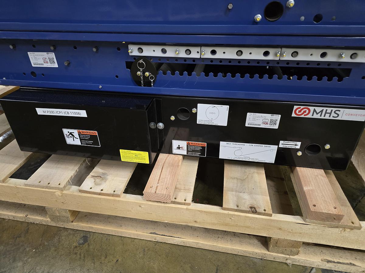 Used MHS 37.5" x 36' Roller Bed Conveyor (#547)