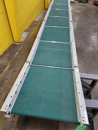 Used 2023 Intelligrated 28"bf x 40' MDR Belted Zero Pressure Incline/Decline Conveyor (#334) 2 Avail.