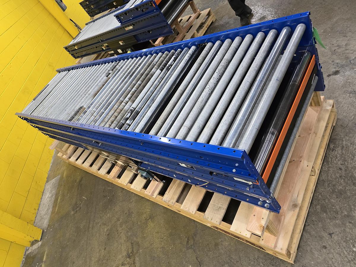 Used MHS 37.5" x 36' Roller Bed Conveyor (#546)