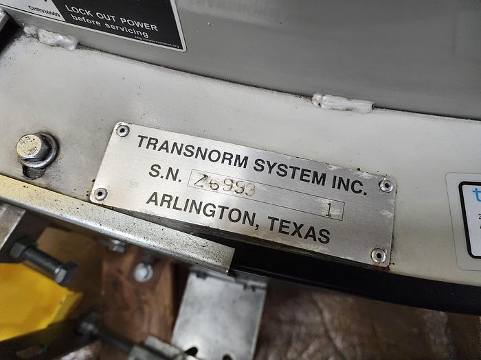 Used Transnorm 60 Degree Belted Curve Conveyor TS1500/140  18" Belt, 27" IR (#330)