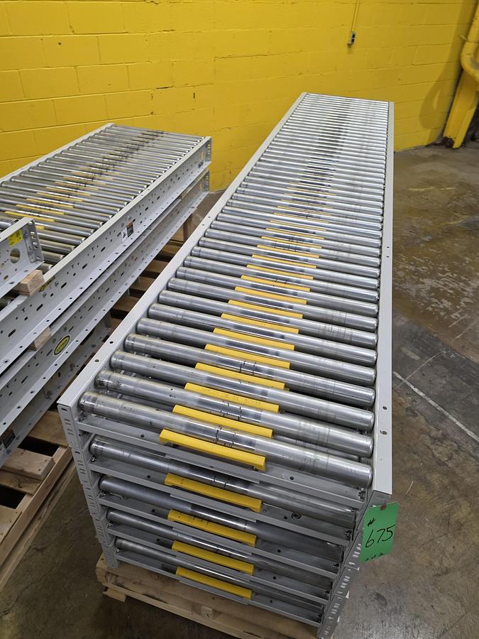 Used Hytrol ABLR Live Roller Conveyor 30" x 88' (#675)