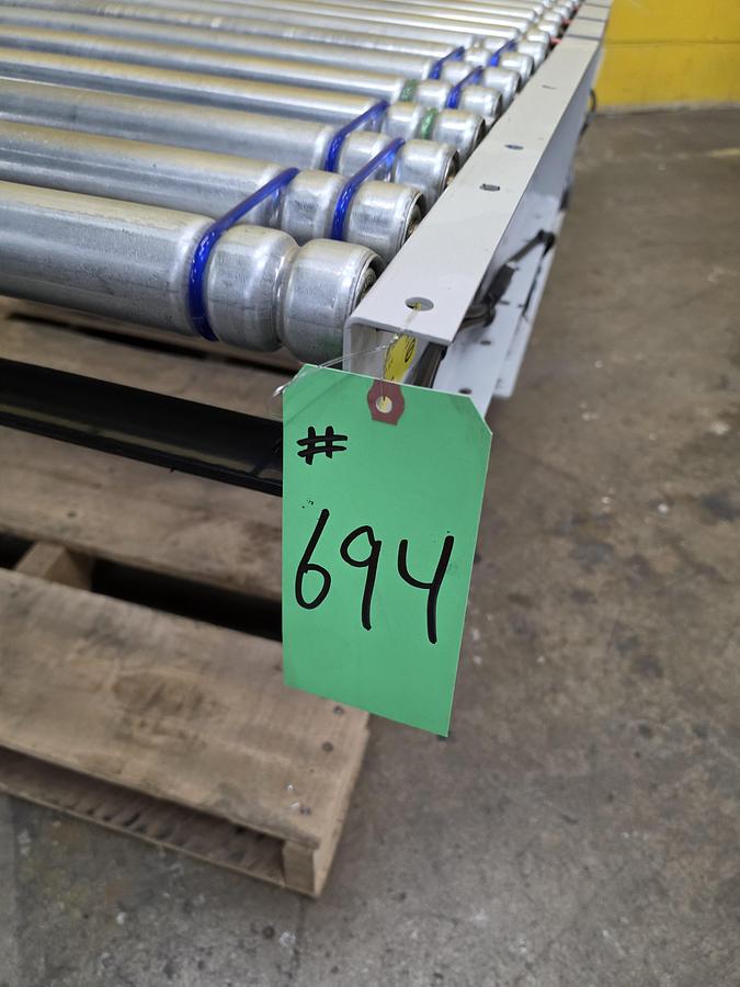 Used Hytrol 190E24EZ 24 volt 90 Degree Pop Up Divert Transfer Conveyor (#232)