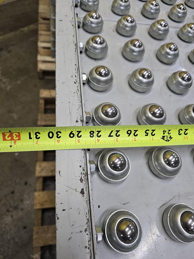 Used Hytrol Roller Ball Transfer Table Conveyor 