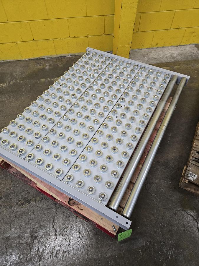Used Hytrol Roller Ball Transfer Table Conveyor 54" x 5' (#577)