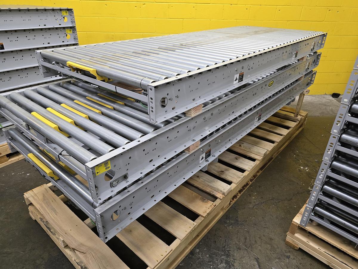 Used Hytrol ABEZ Zero Pressure Accumulation Roller Conveyor 42" x 99' (#584)