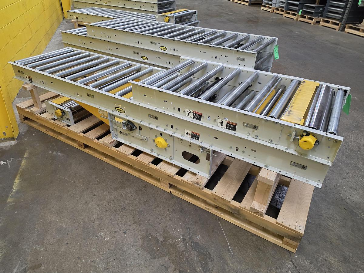 Used Hytrol Roller Bed Belt Conveyor 30" x 53'6" (#654)