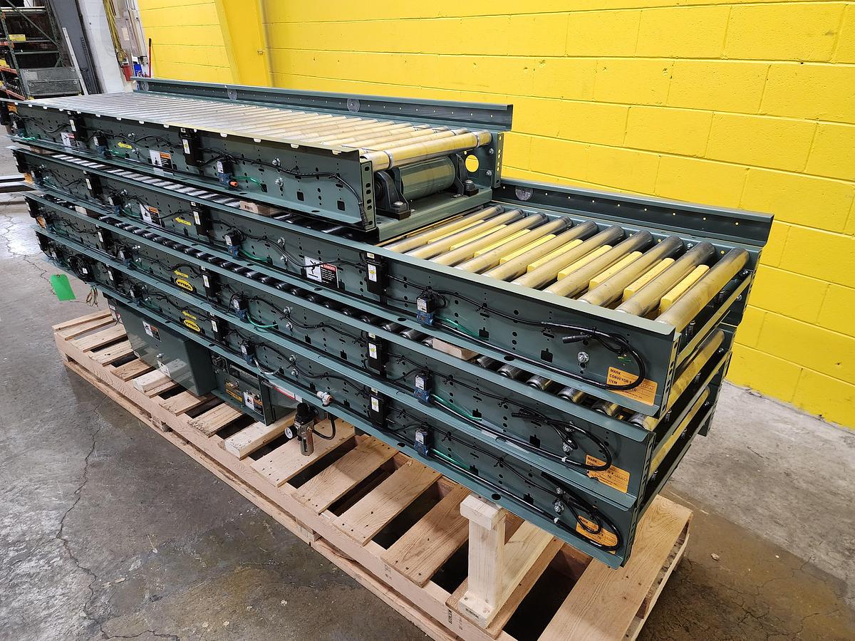Used Hytrol ABEZ Zero Pressure Accumulation Roller Conveyor 24" x 37'6" (#185)