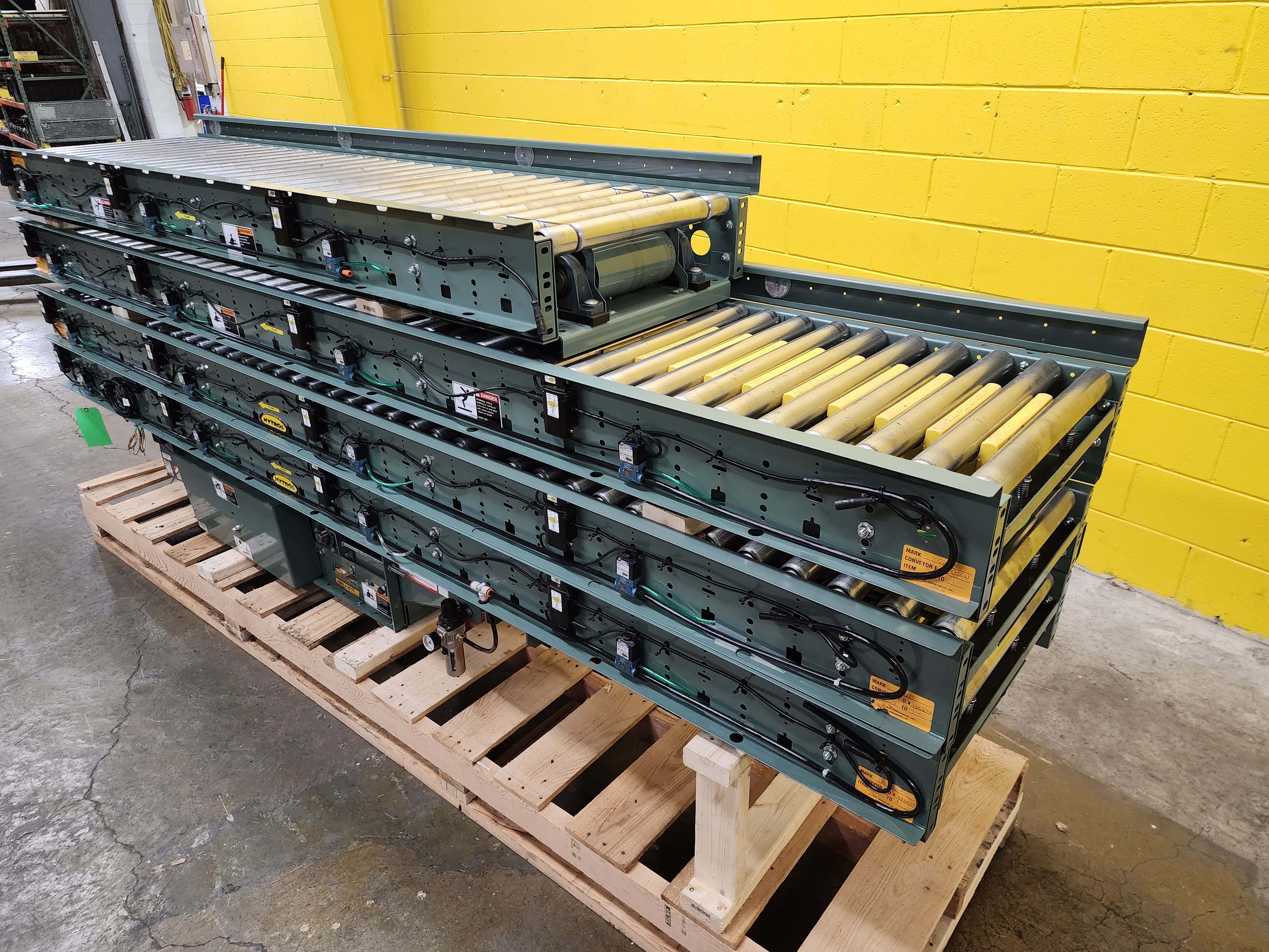 Used Hytrol ABEZ Zero Pressure Accumulation Roller Conveyor 24" x 37'6" (#185)