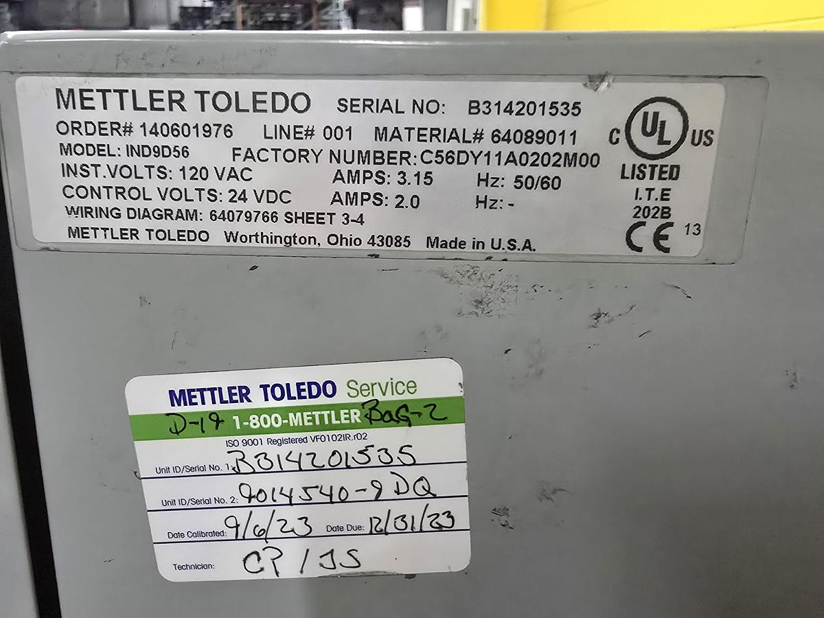 Used Mettler Toledo Checkweigher High Speed 250# Max Conveyor Scale (#444)