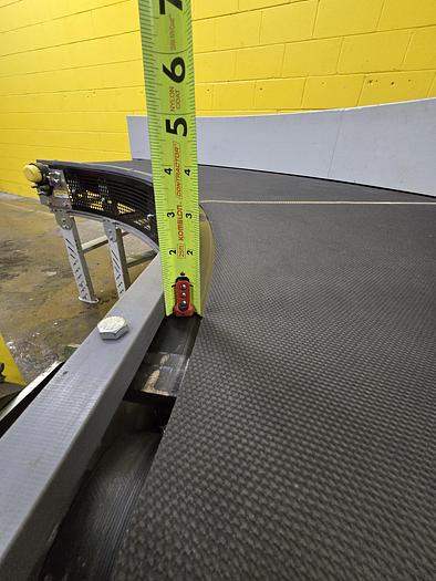 Used Transnorm 90 Degree Belted Curve Conveyor TS1500/140 V2  34" Belt, 47" IR