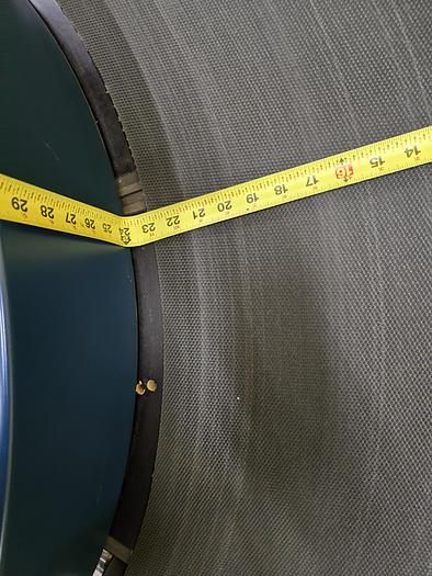 Used Transnorm 90 Degree Belted Curve Conveyor TS1500/140 23" Belt, 23" IR (#401)