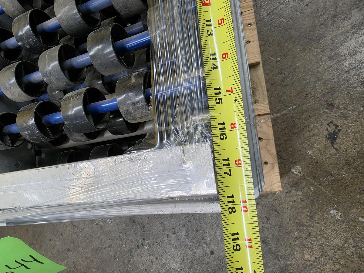 Used UNEX Span Track Wheel Bed Conveyor 11.25" x 9'10" (#644)