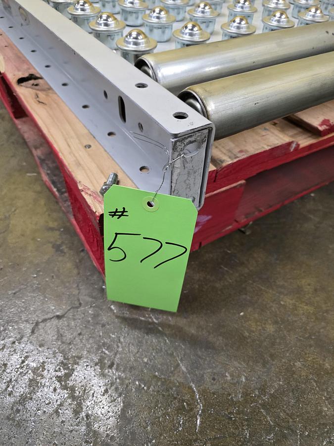 Used Hytrol Roller Ball Transfer Table Conveyor 54" x 5' (#577)