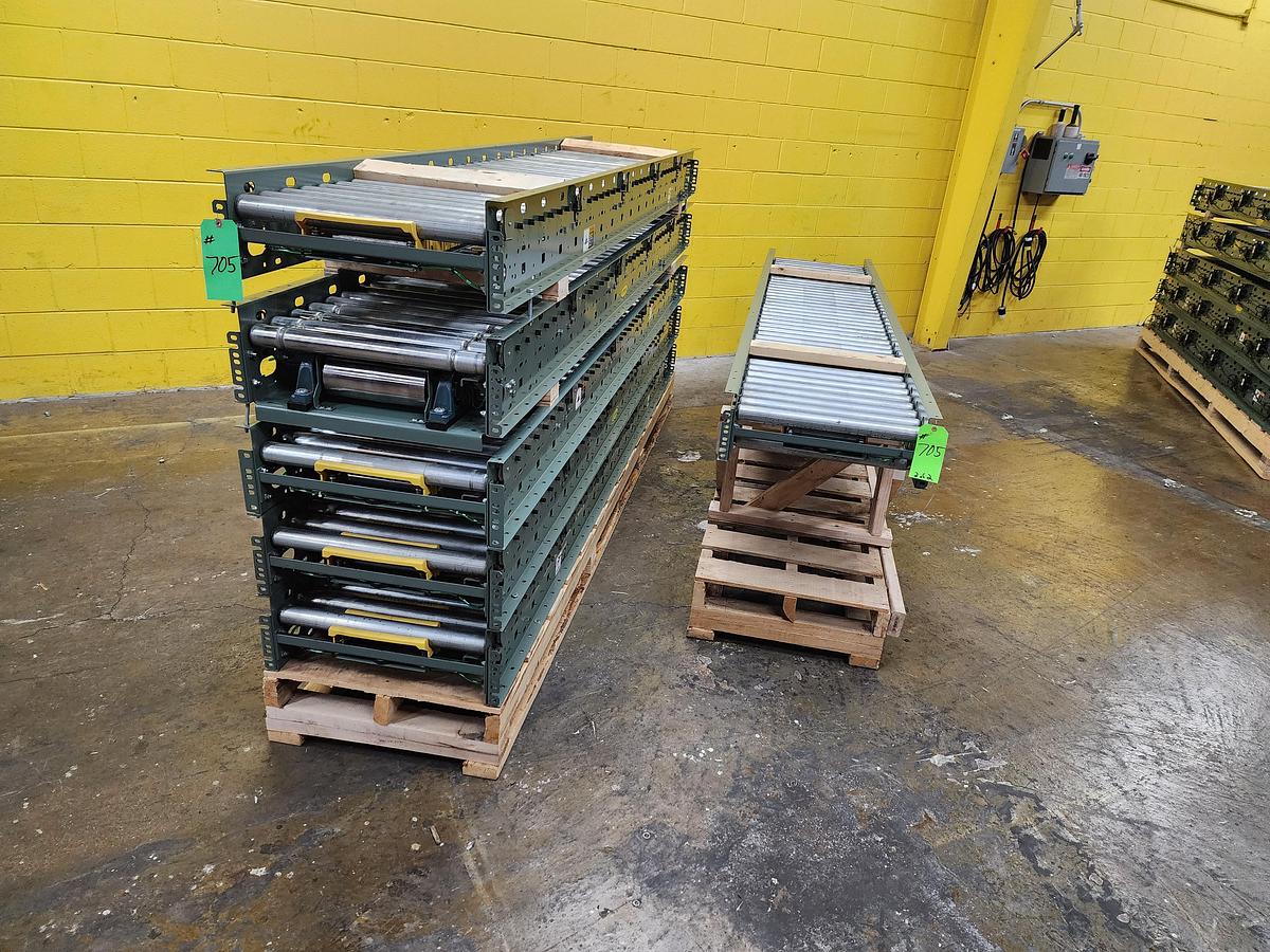 Used Hytrol ABEZ Zero Pressure Accumulation Roller Conveyor 24" x 60' (#705)