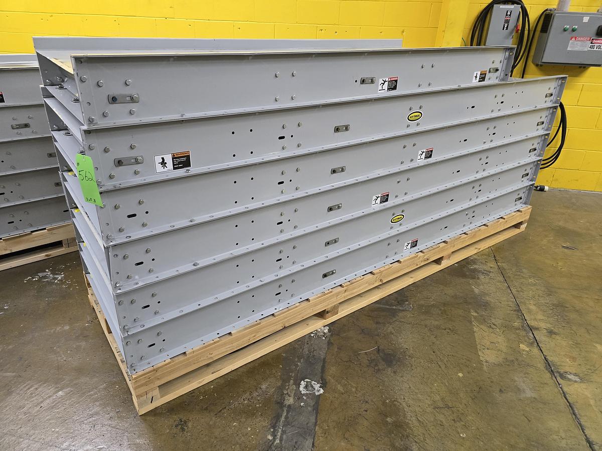 Used Hytrol TH Trash Line Belt Conveyor 34" x 114'3" w/ Elevation Change Hitch (#562)