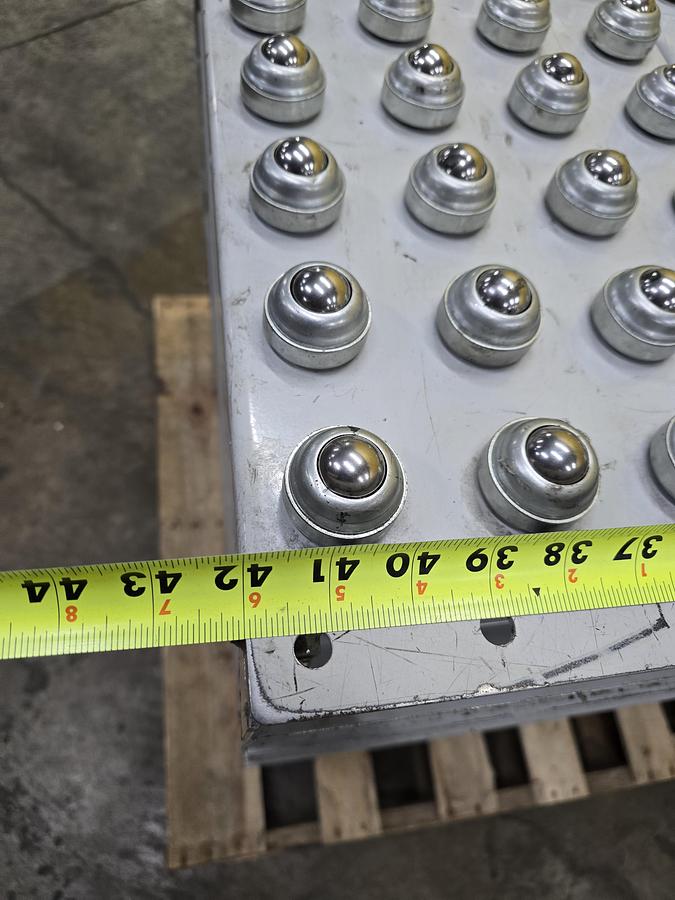 Used Hytrol Roller Ball Transfer Table Conveyor 