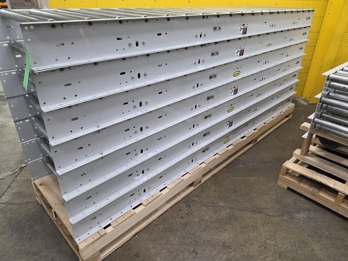 Used Hytrol Roller Bed Belt Conveyor 30" x 135' (#657)