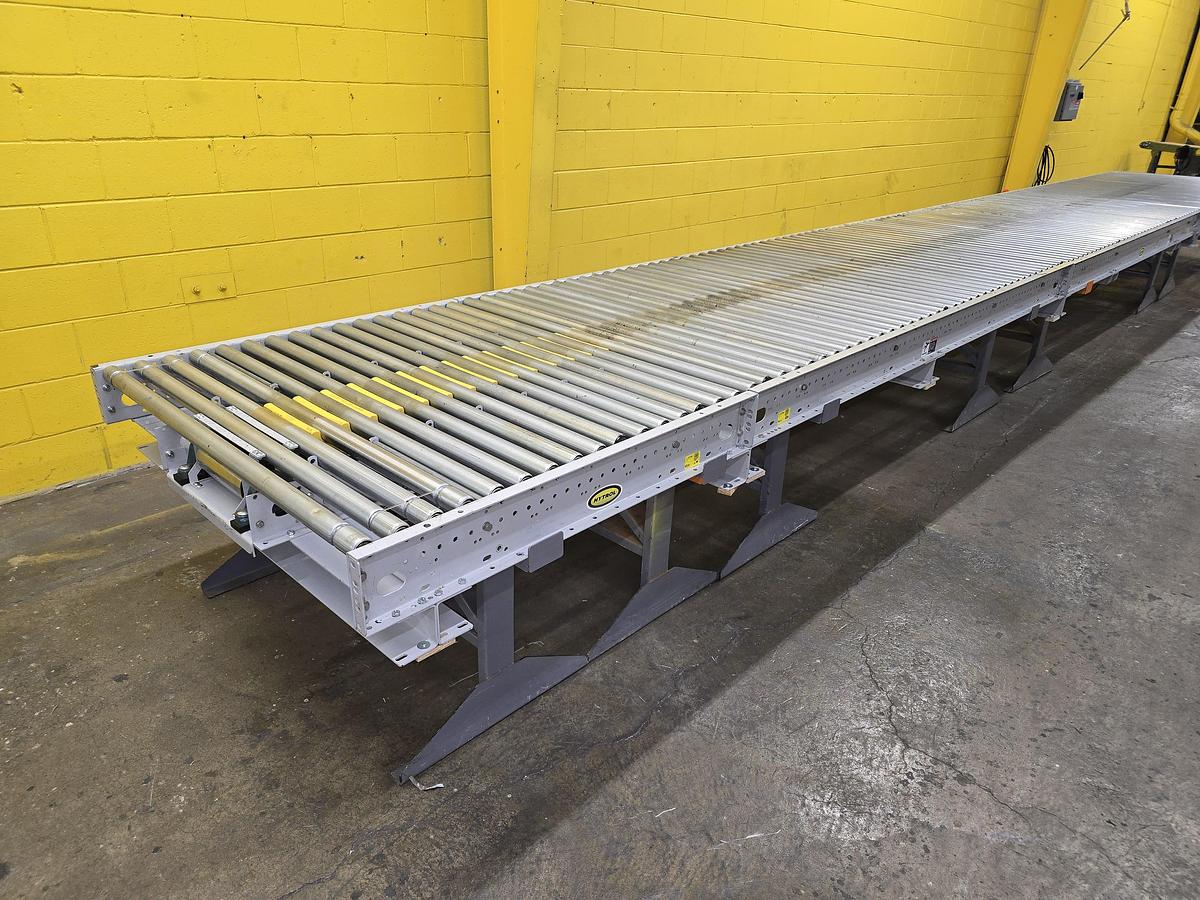 Used Hytrol ABLR Live Roller Conveyor 54" x 73' (#599)