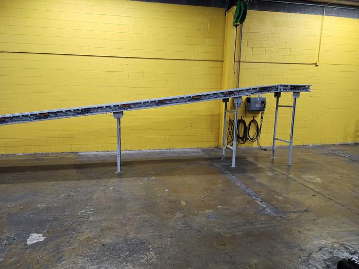Used 2023 Intelligrated 28"bf x 40' MDR Belted Zero Pressure Incline/Decline Conveyor (#334) 2 Avail.