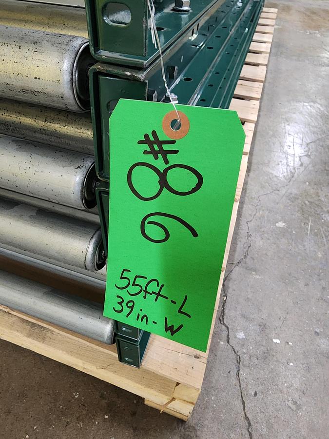 Used 36.5" x 18'9" Gravity Roller Conveyor (#86)