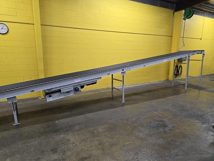 Used Intelligrated Roller Bed Incline / Decline Belt Conveyor 30.5" x 33'5" (#360)