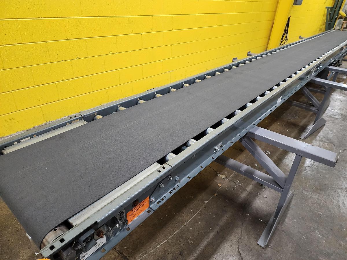 Used Intelligrated Roller Bed Belt Conveyor 24" x 24' (#246)