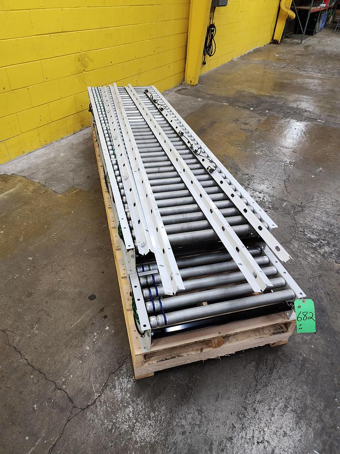 Used Hytrol 190E24EZ E24 Zero Pressure Roller Conveyor 30" x 19' (#682)