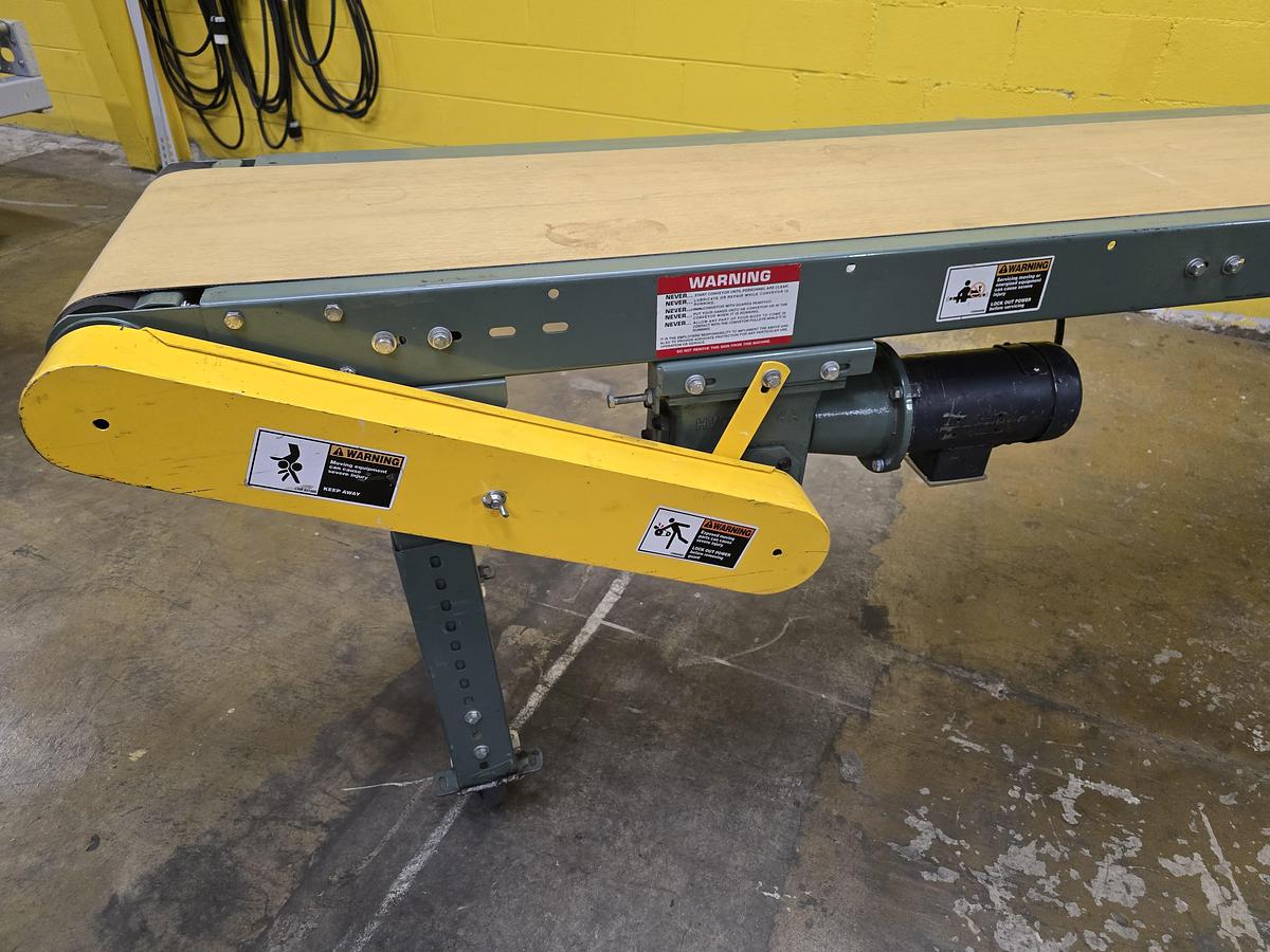 Used Hytrol TA Slider Bed Belt Conveyor 20" x 10' (#619)