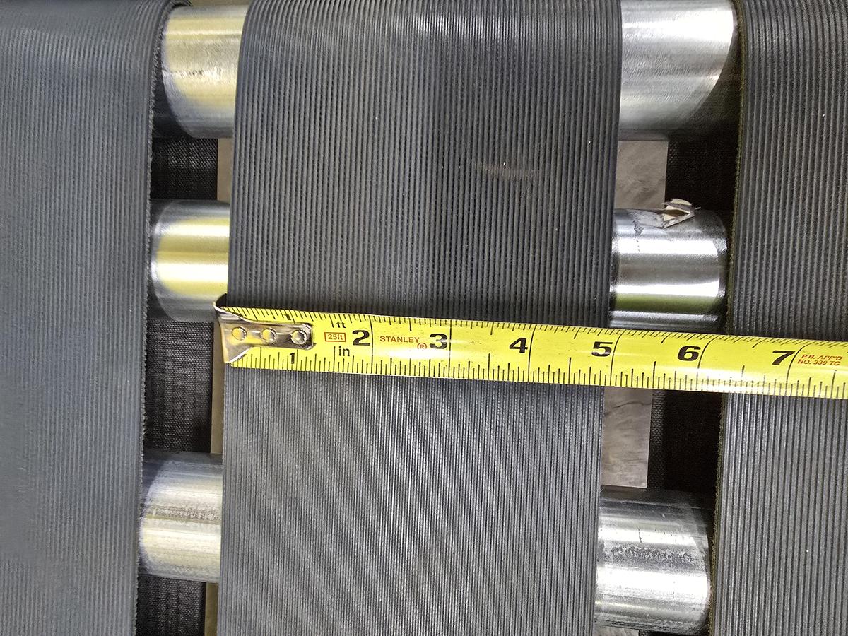Used Intelligrated 28"bf x 35' MDR Belted Zero Pressure Incline Conveyor (#430)