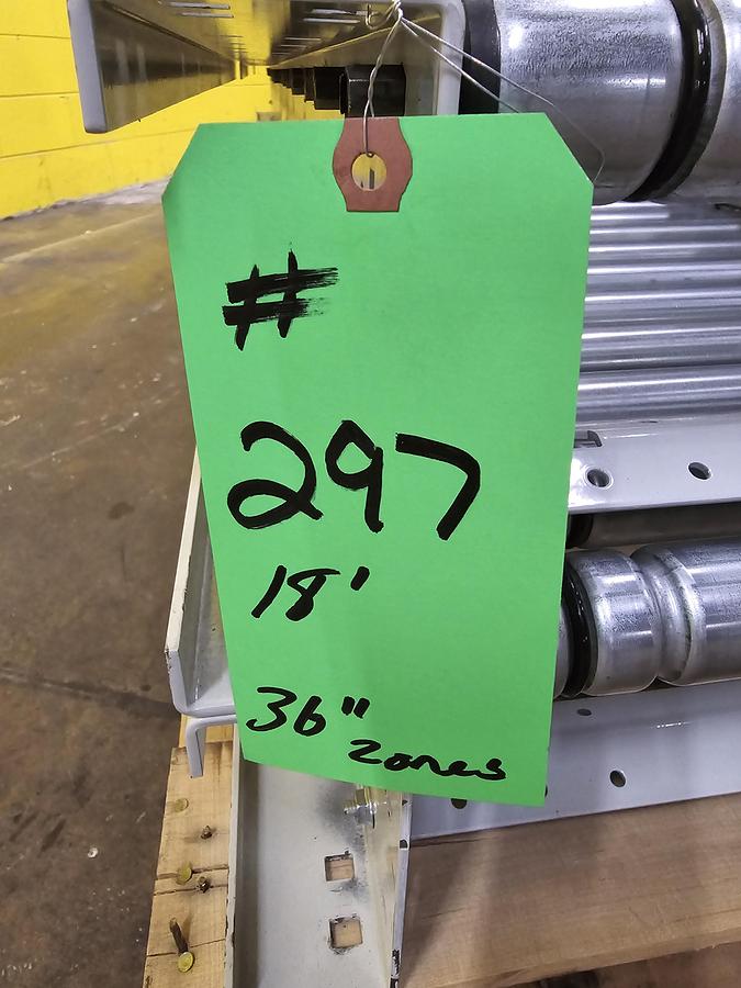 Used Intelligrated 27" x 18' MDR Zero Pressure Accumulation Conveyor (#297)