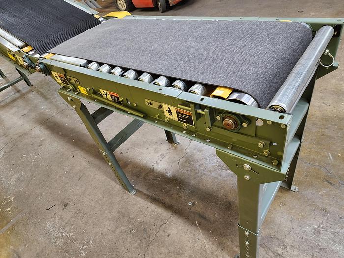Used Hytrol RBI Roller Bed Incline Decline Belt Conveyor 24" x 16'6" (#137)