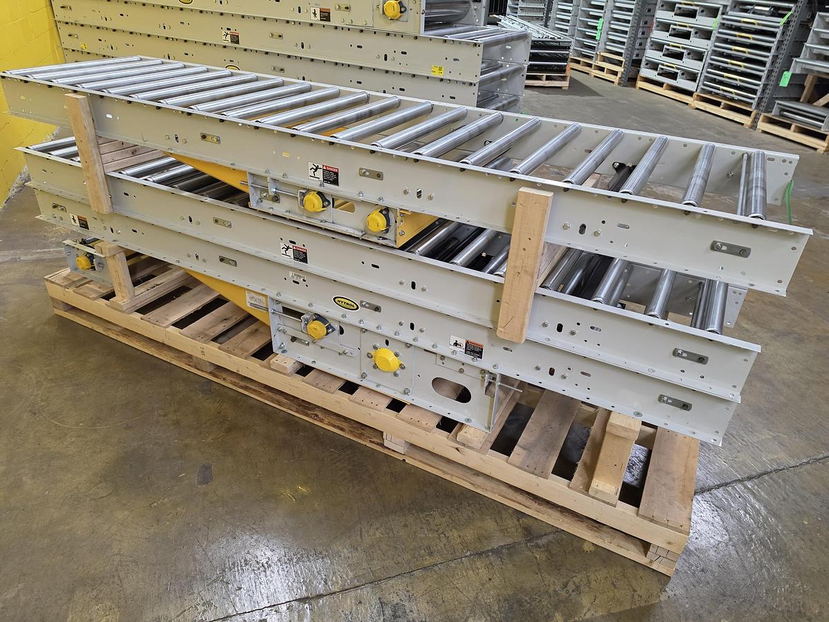 Used Hytrol Roller Bed Belt Conveyor 30" x 79' (#655)