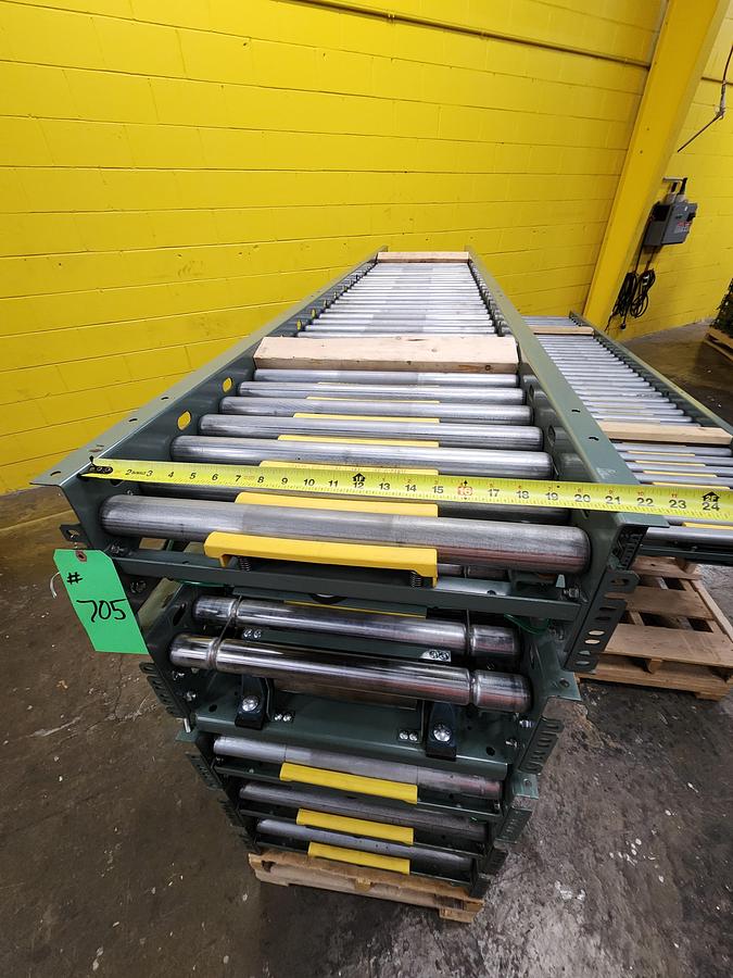 Used Hytrol ABEZ Zero Pressure Accumulation Roller Conveyor 24" x 60' (#705)