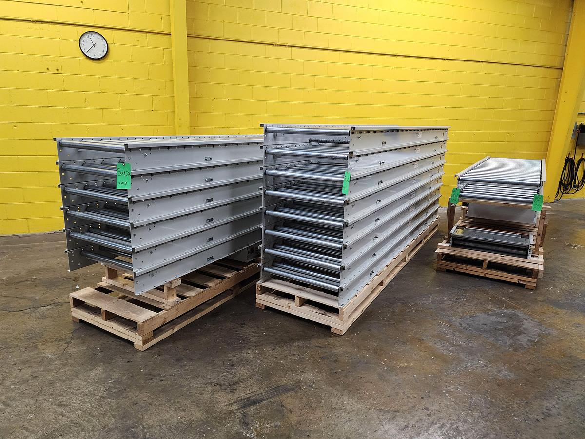 Used Intelligrated Roller Bed Belt Conveyor 28" x 192'10" (#342)