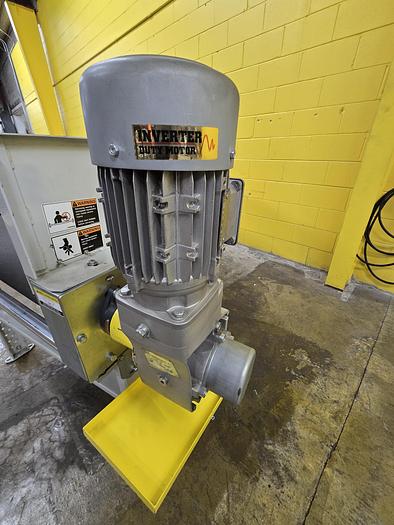 Used Transnorm 90 Degree Belted Curve Conveyor TS1500/140 V2  34" Belt, 47" IR